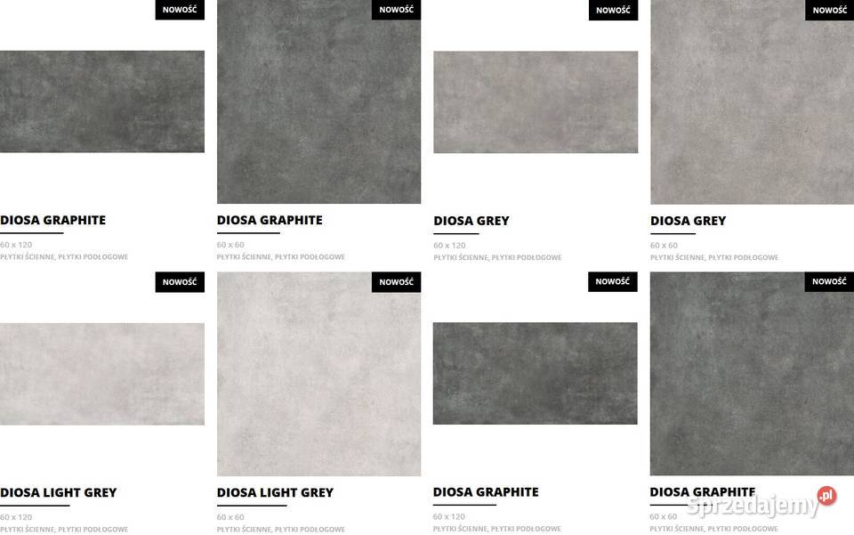 gres 6060 60120 diosa graphite grey light grey lubuskie Gorzów Wielkopolski