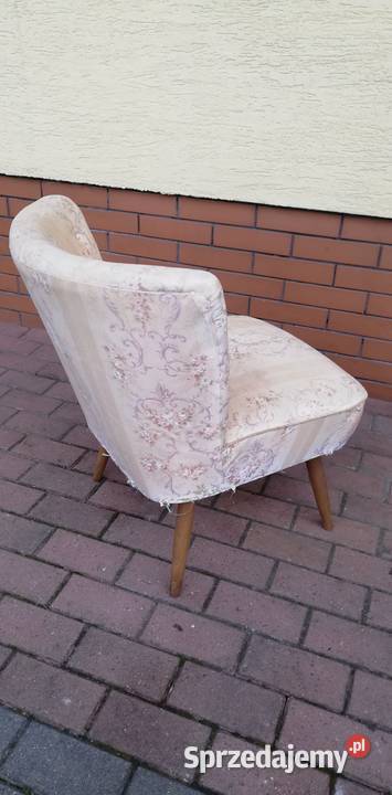 Fotel art deco muszelka klubowy krzesło stolik Garwolin