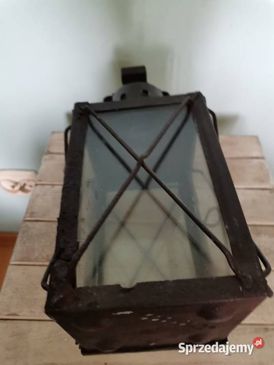 Niemiecka kolejowa lampa na swieczke z 1924 roku sprzedam