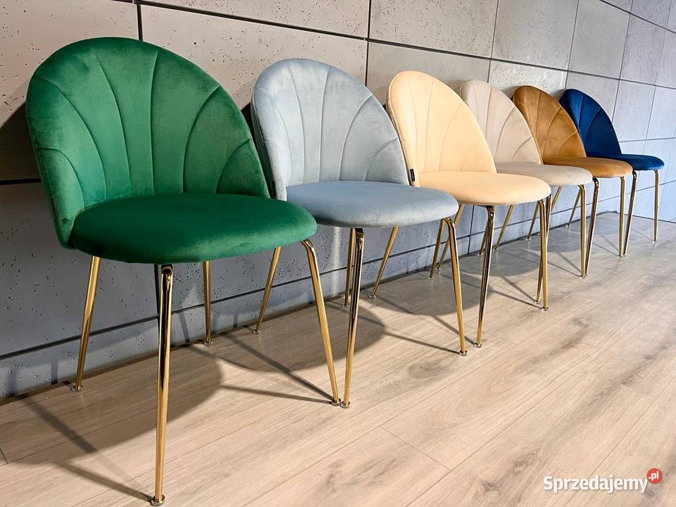 Krzesła tapicerowane w stylu glamour CAMILA