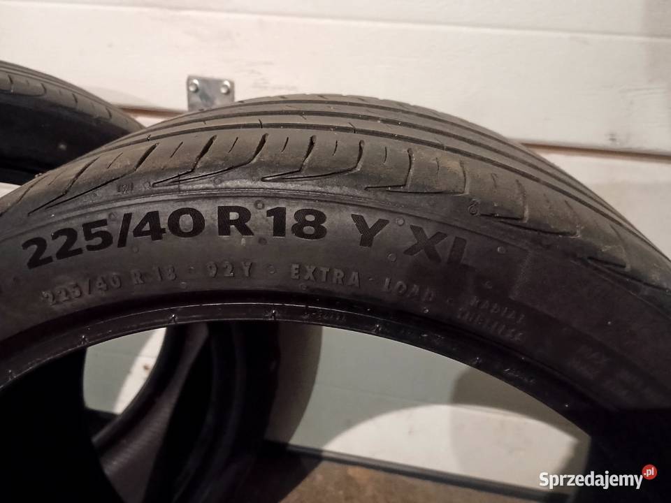 Opony letnie Continental 225 40 R18 Y XL lubelskie sprzedam