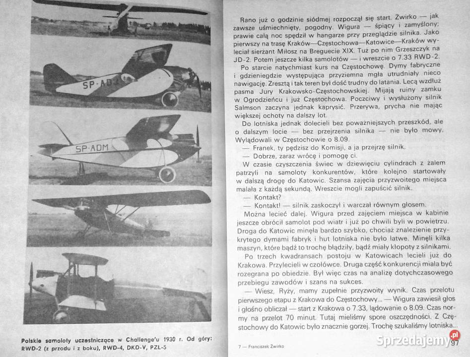 Franciszek Żwirko Henryk Żwirko red Zdzisław Chełm sprzedam