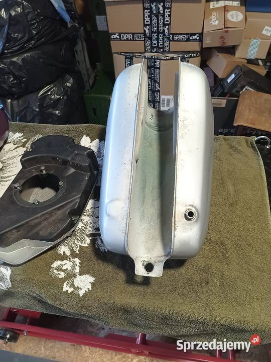 Zbiornik paliwa bak boczek zestaw pokrywa MZ ETZ Zduńska Wola