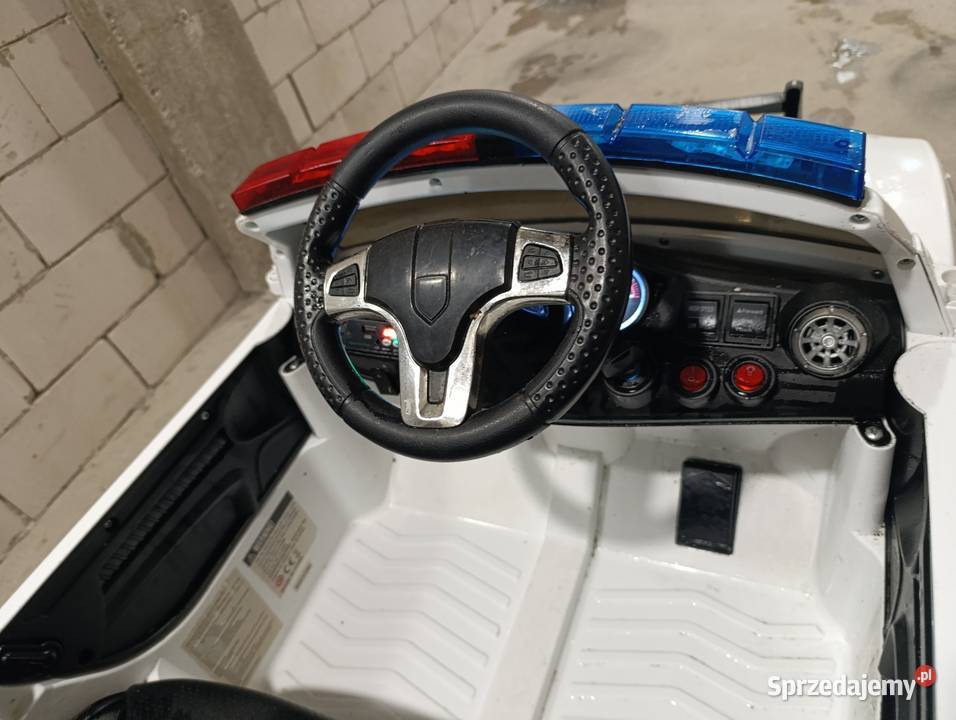 Samochód elektryczny Policja dziecięcy 2 osoby Suwałki sprzedam