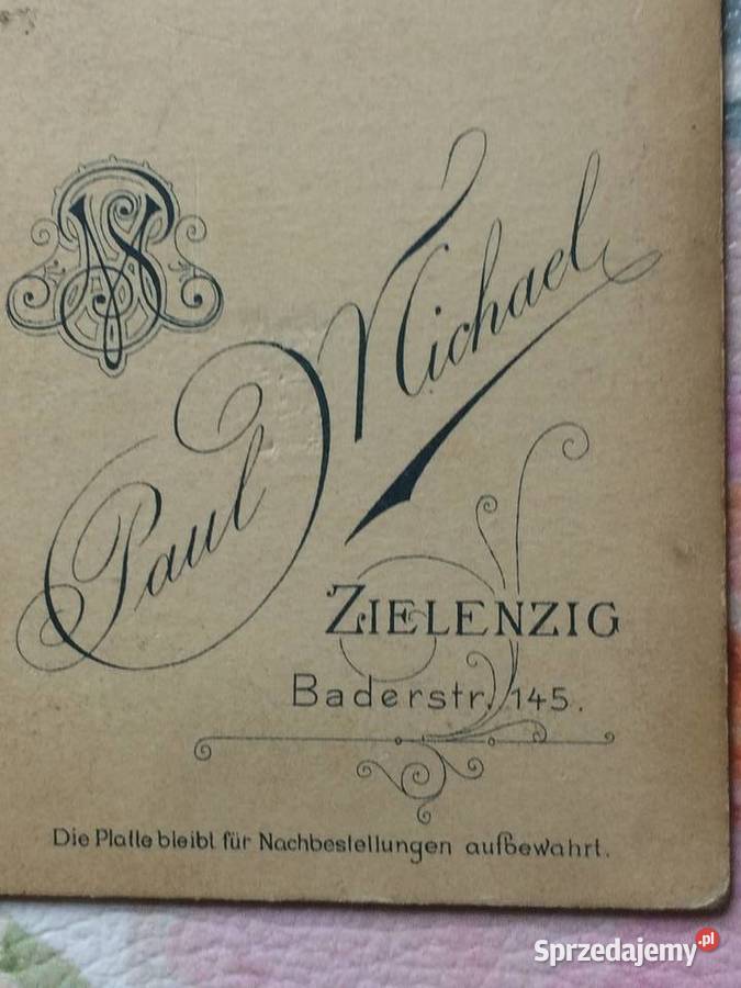 1236 SULĘCIN Niemieckie zdjęcie Kartonikowe Szczecin