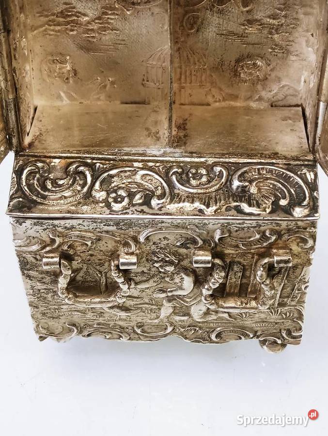 Hanau Kredens Srebro pr 800 Miniatura Komoda Nowa Sól