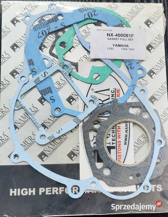 NAMURA KOMPLET USZCZELEK NX400081F YAMAHA YZ 80 Zabrze sprzedam