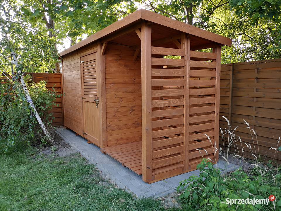 Domek narzędziowy z drewutnią domek ogrodowy Kalety sprzedam