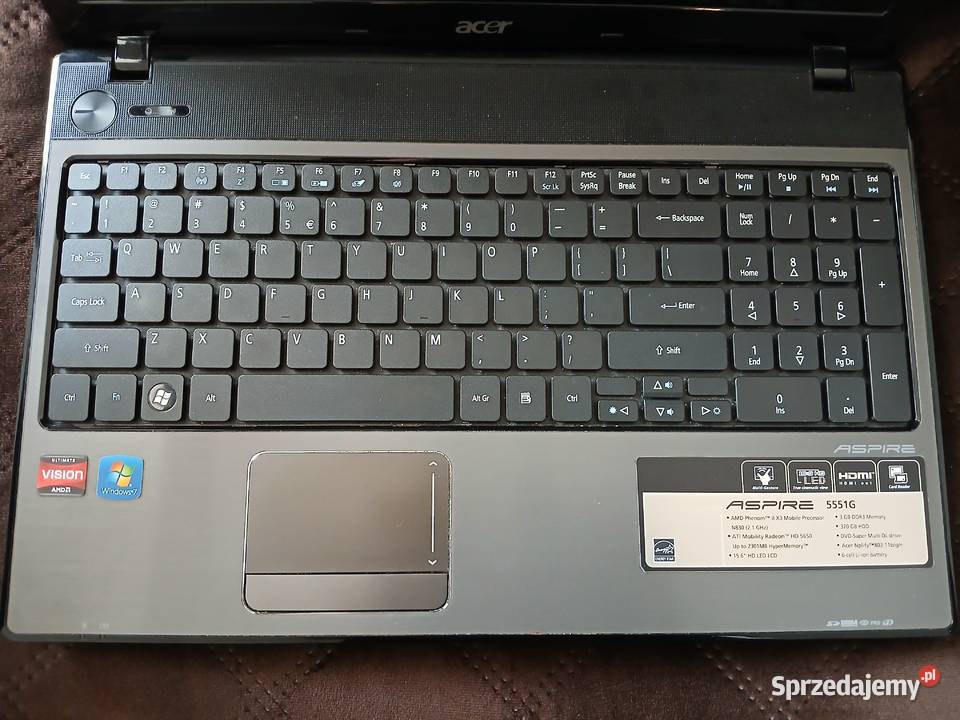 Acer Aspire 5551G AMD Phenom Chrzanów