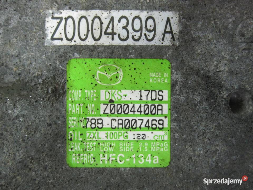 MAZDA 6 II GH 20 MZR LFF7 147 sprężarka
