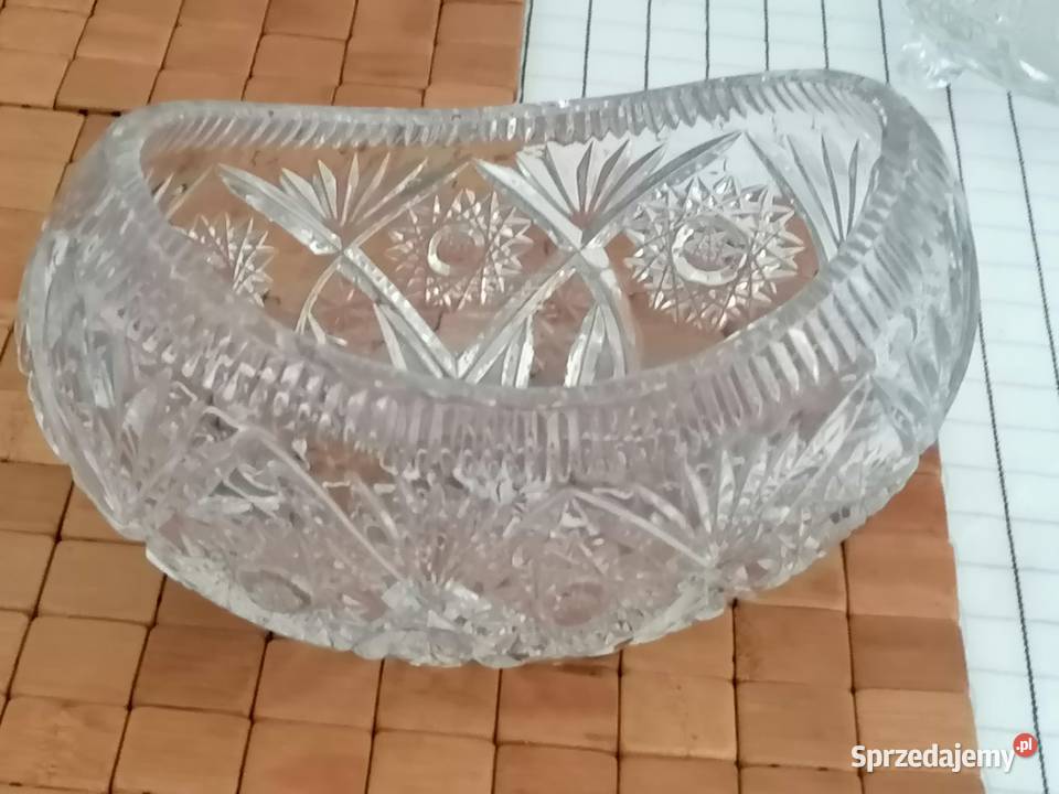 Półmisek kryształowy z lat 6070 Kraków