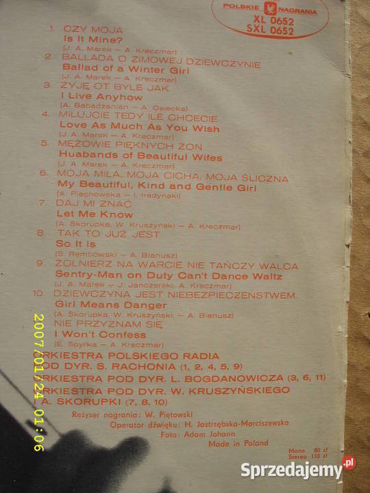LP pop JERZY POLOMSKI4 PLYTY WINYLOWE Wołów