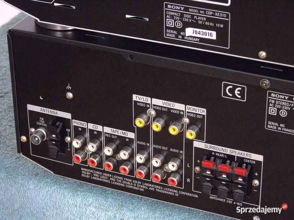 Amplituner i CD Sony pilot segmenty sprawne Wieże i miniwieże podkarpackie Jasło