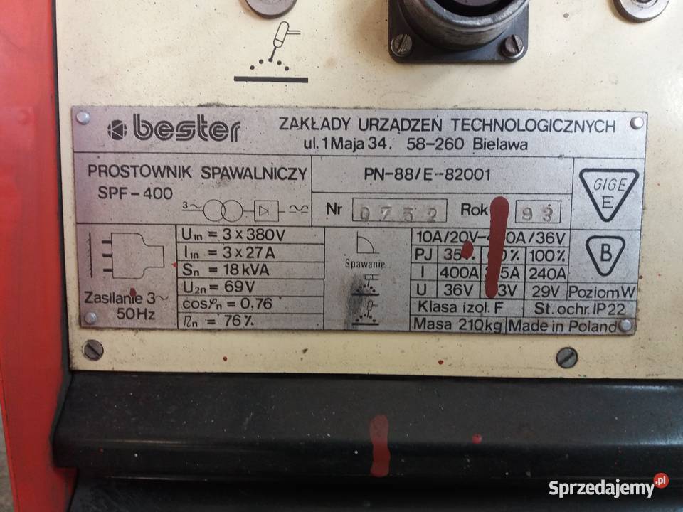Spawarka Bester SPF400 Cieszyn sprzedam