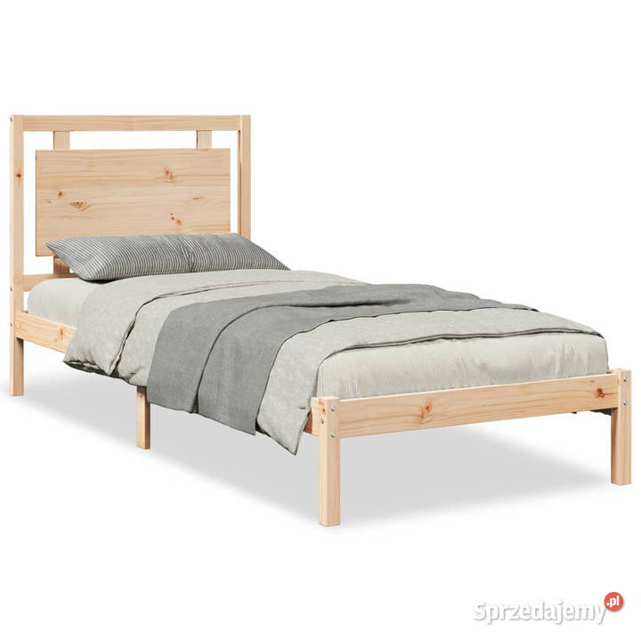 Dłuższe łóżko bez materaca lite drewno 100x210 sprzedam