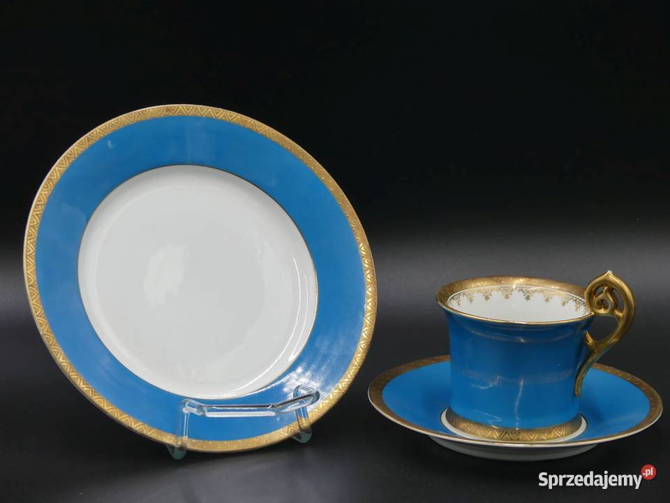 Zjawiskowe trio Miśnia Meissen Carl Teichert Poznań