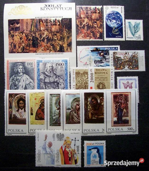 Znaczki polskie 1991 II kwartał Leźnica Wielka