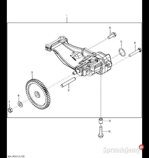 SE501270 John Deere 8345R Pompa olejowa regener Jastrzębniki