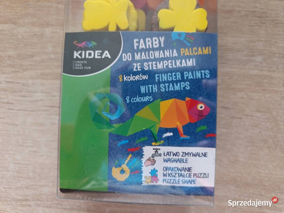 Farby do malowania palcami ze stempelkami 8 Kwidzyn