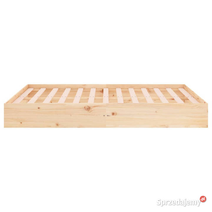 Rama łóżka lite drewno podwójna 120x190 WM820072 86cm Warszawa
