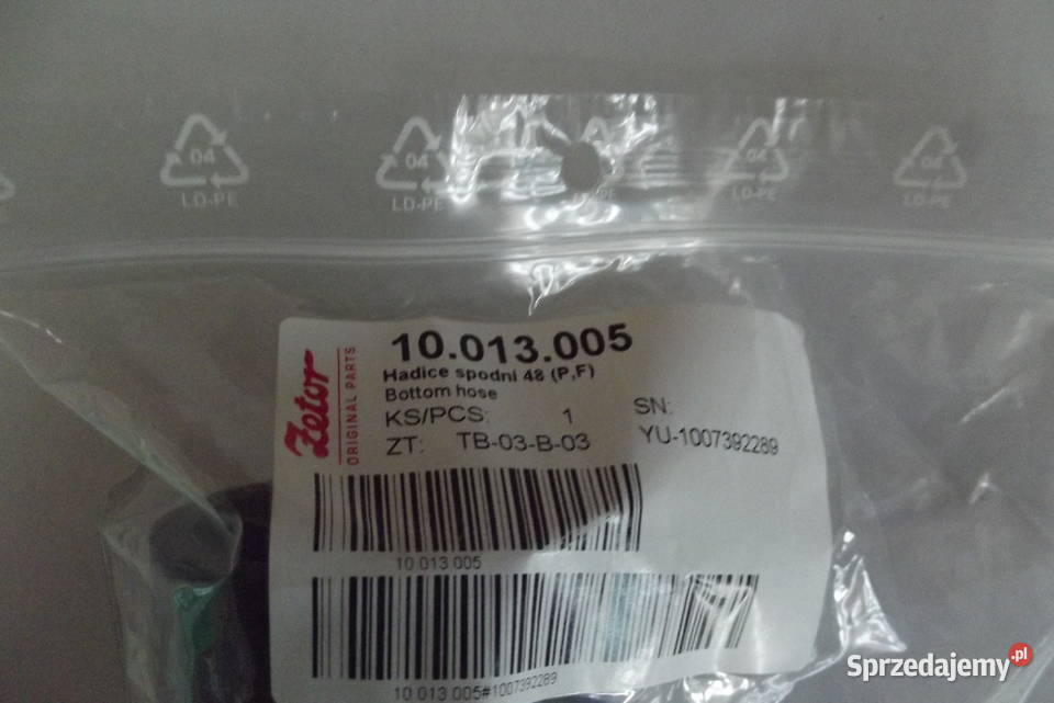 Przewód chłodnicy dolny Zetor7520 10540 Proxima nieuszkodzony lubelskie Parczew