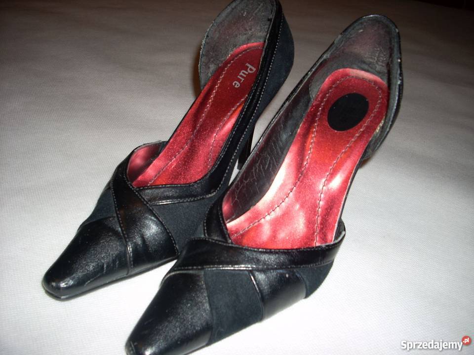 SWG London Czarne szpilki Eleganckie 37 skóra ekologiczna Nowy Sącz sprzedam