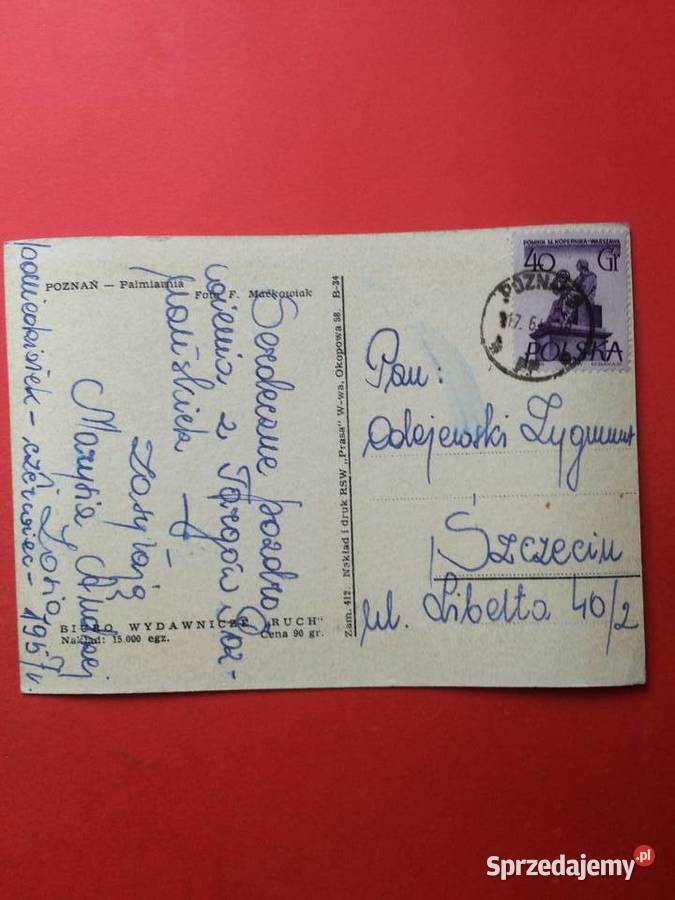 2349 Widokówka Poznań Szczecin