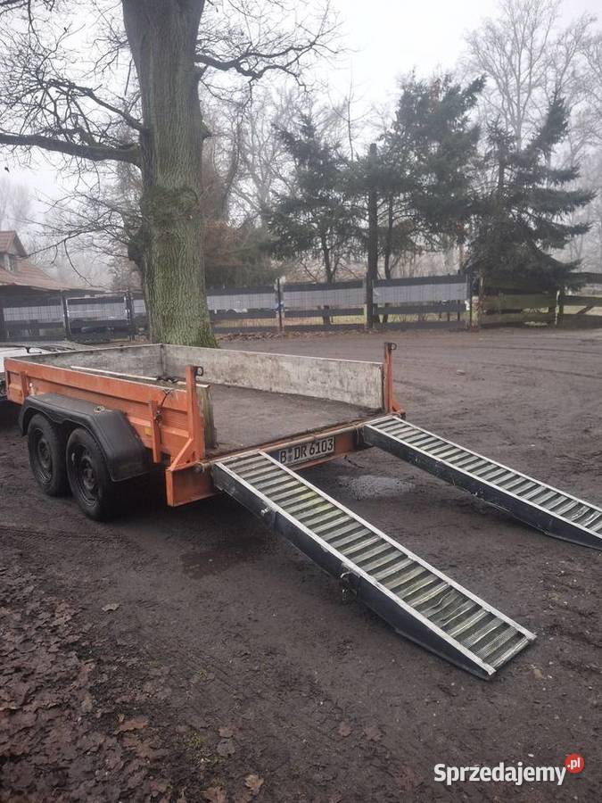 Przyczepa humbaur pod minikoparke aluminiowe Krosno Odrzańskie