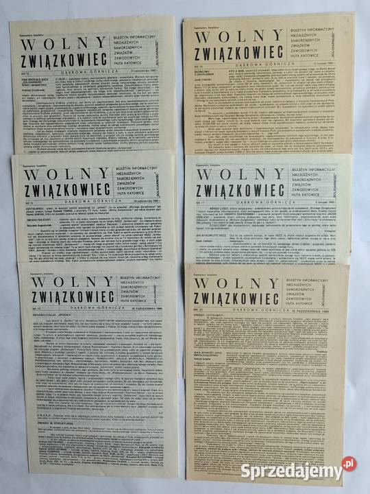 NSZZ Solidarność Biuletyn Informacyjny Wolny Książki i Podręczniki Gdynia