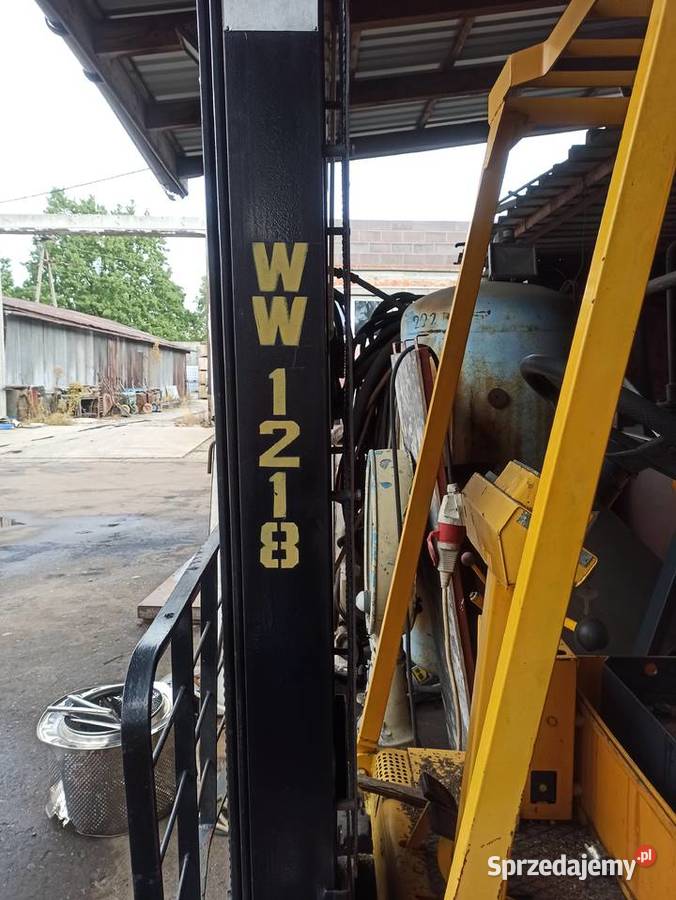 Wózek elektryczny widłowy żółty WDT 38409392 łódzkie