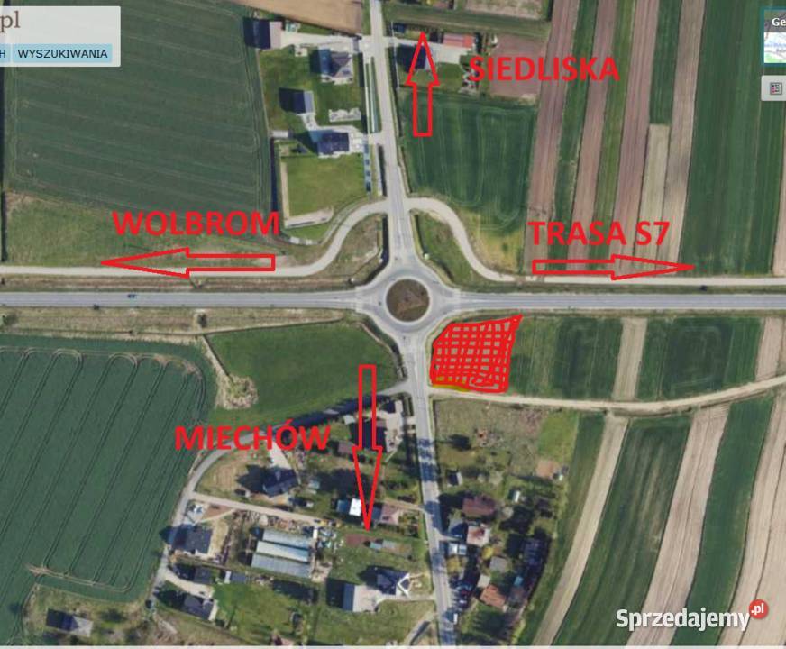Wynajmę plac pod komis kebab parking tablica Miechów