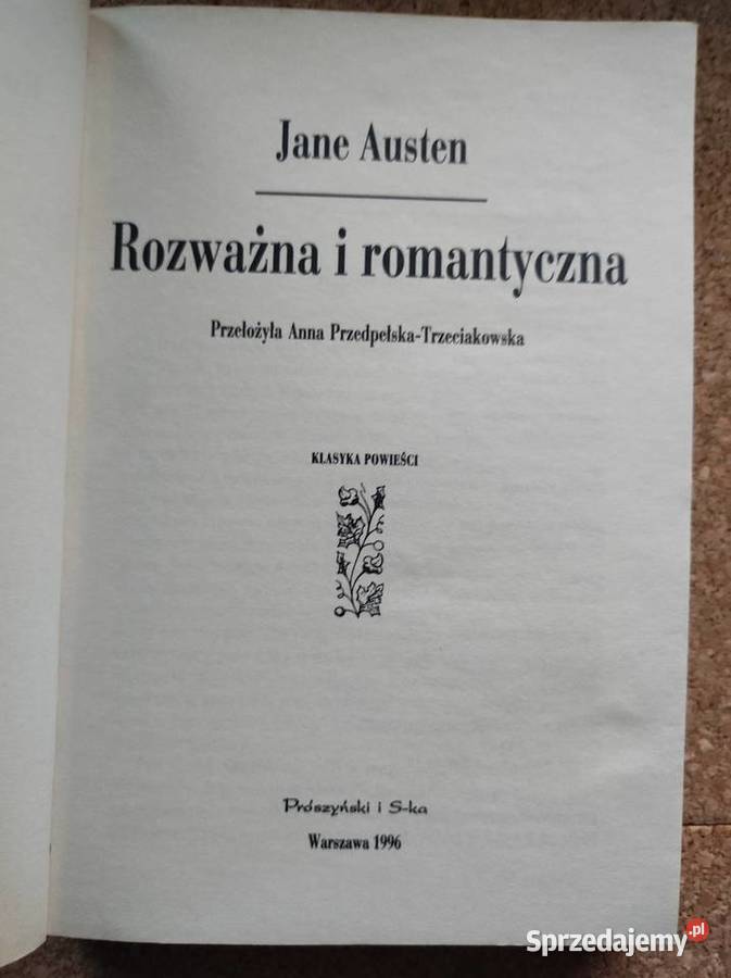 Rozważna i romantyczna Jane Austen miękka Kielce sprzedam