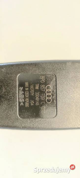 AUDI A3 8P ZAPINKA PASA TYŁ 8P0857739C osobowe sprzedam