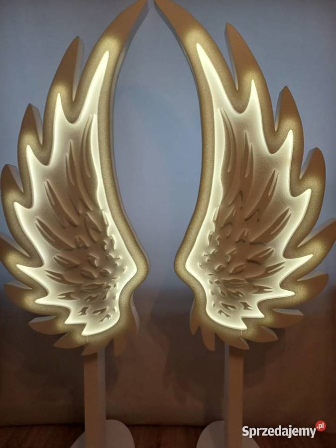 Skrzydła anioła z oświetleniem led dekoracja sal