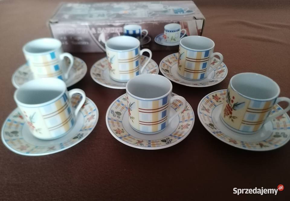 Filiżanki ze spodkami 12Zestaw Bavarian