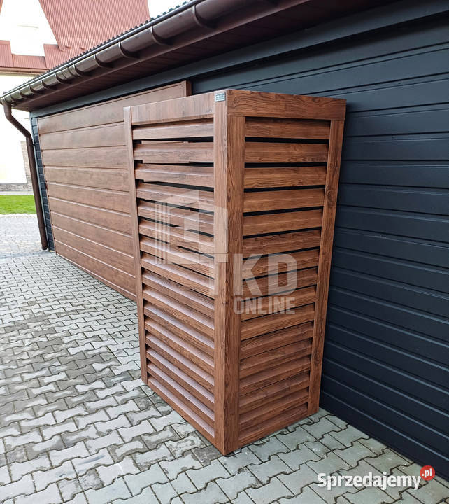 Osłona pompy ciepła 70x40x190 ciemny orzech Ciechanów sprzedam