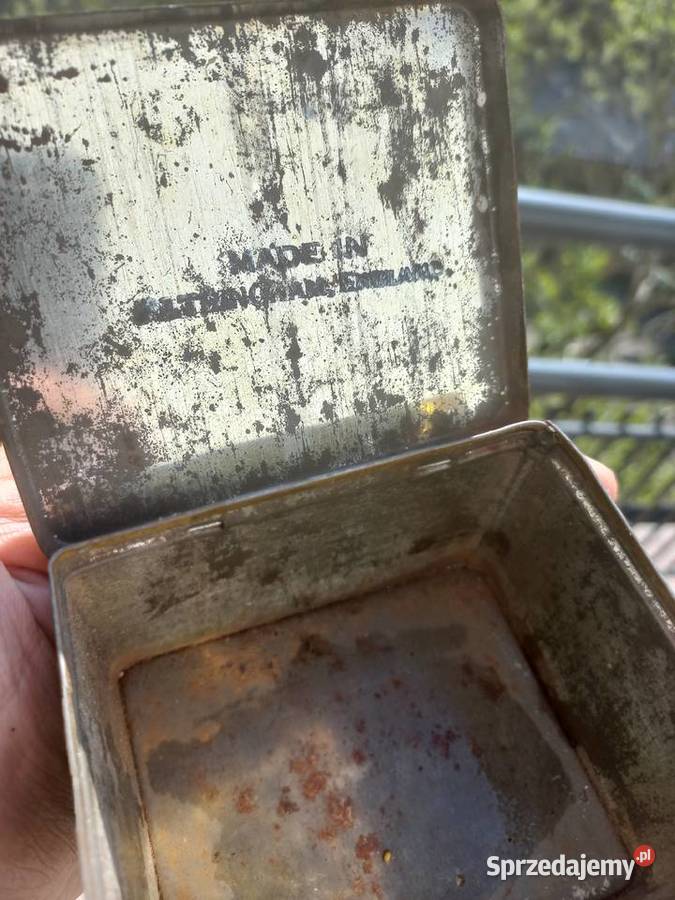 Stare metalowe pudełko cook co Manchester LTD Piastów