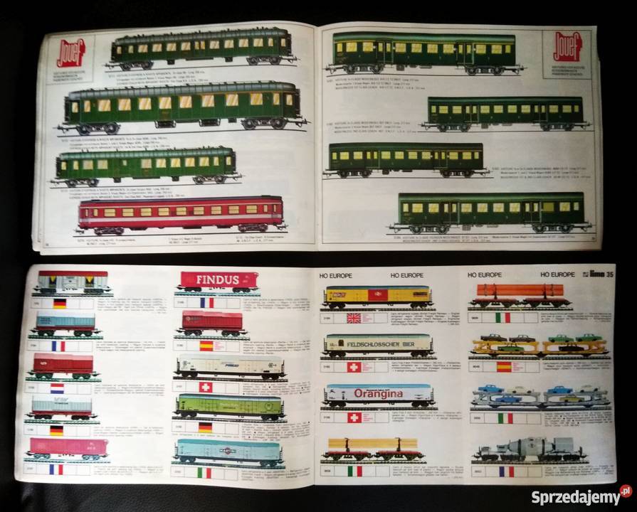 Katalog modeli kolejek Jouef i Lima Warszawa sprzedam
