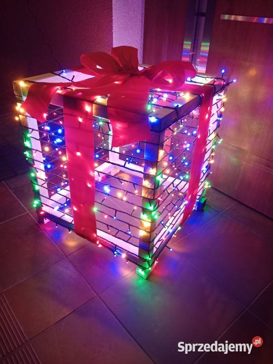 Dekoracja świąteczna 500 LED Czerwona Kokarda