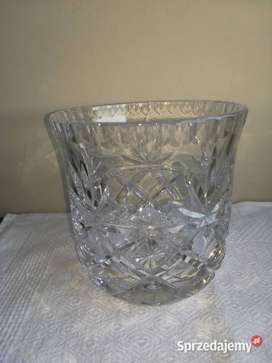 kryształowy wazon ciężki kryształ elegancki sprzedam
