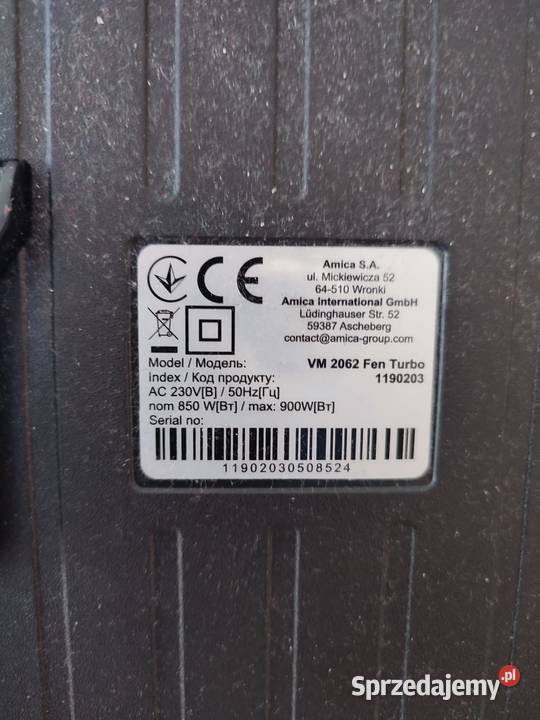 Odkurzacz Amica na gwarancji do 2027r Łódź