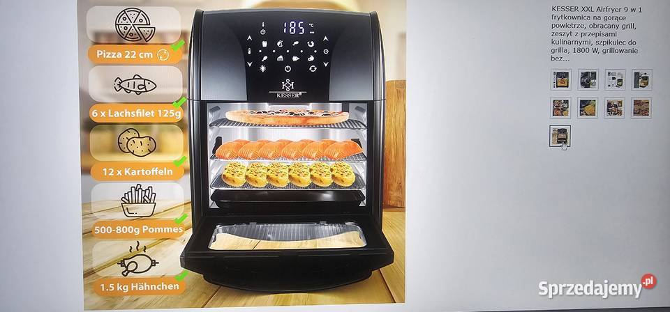 KESSER XXL Frytkownica 9 w 1 Gril Szprotawa