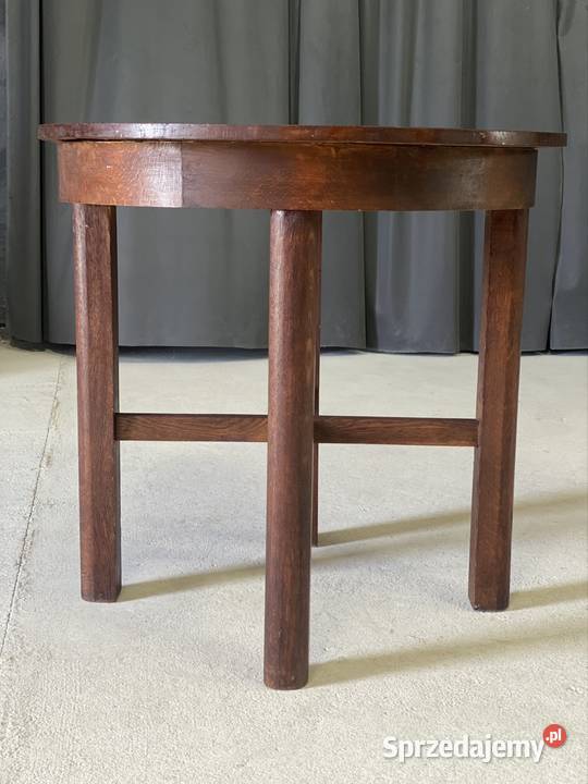 Okrągły stolik kawowy vintage art deco lite Budno