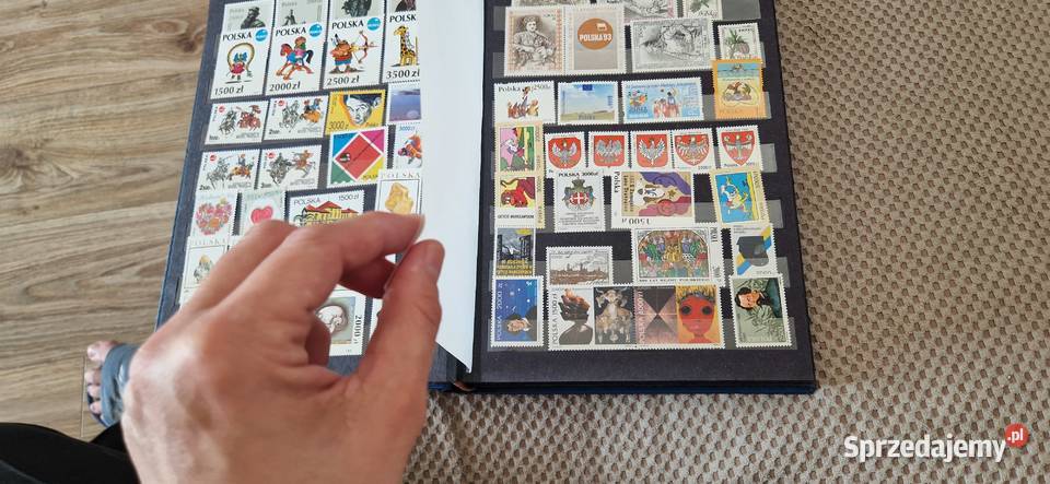 klaser ze znaczkami pocztowymi różne Filatelistyka małopolskie Kraków