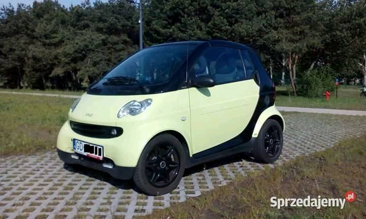 Smart Fortwo kabriolet 600 turbo zielony pomorskie Gdańsk