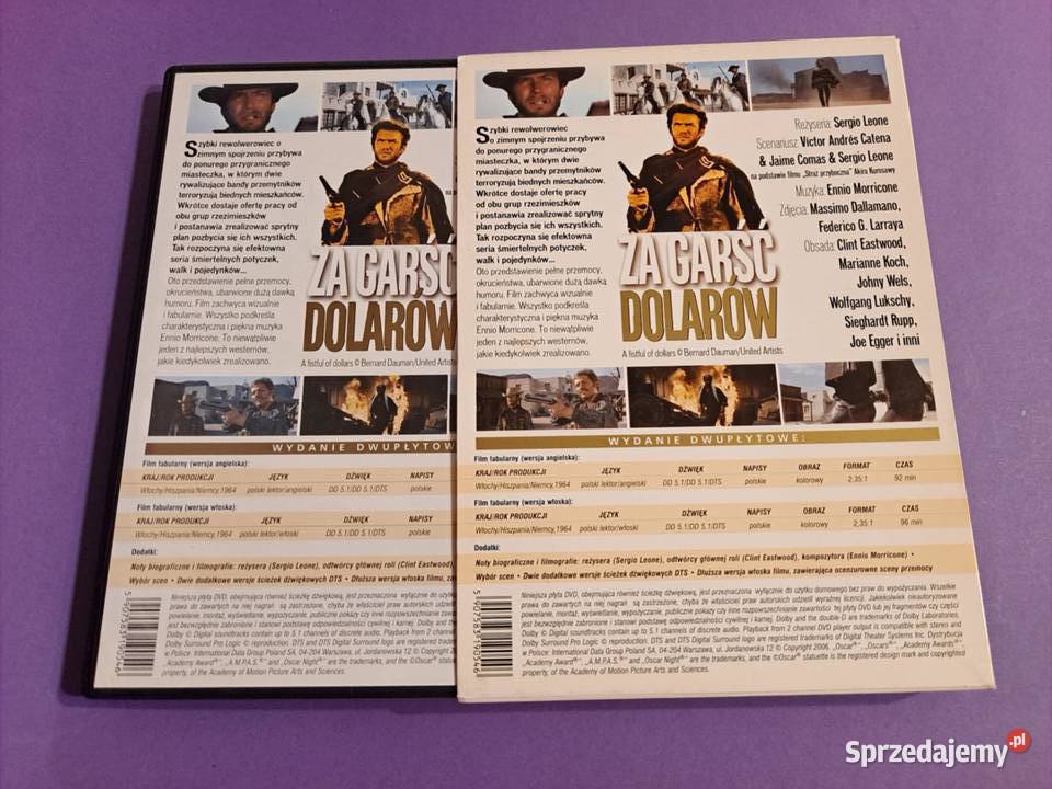 Garść Dolarów DVD X 2 EDYCJA SPECJALNA Clint Kraków