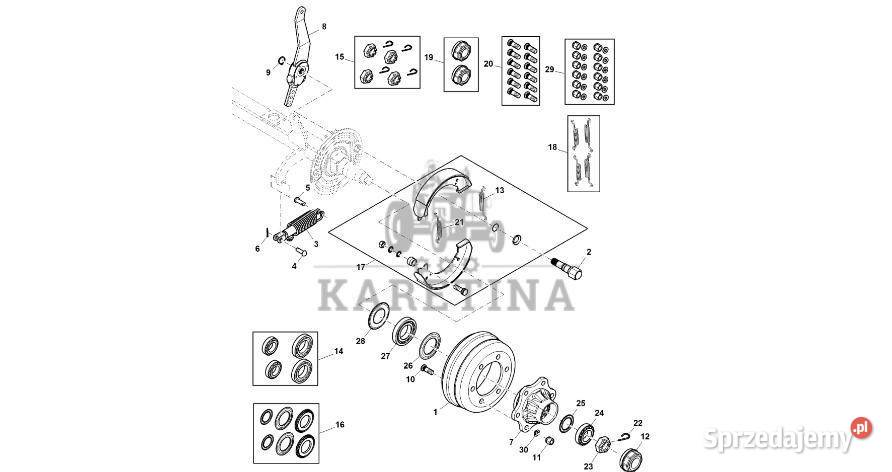 John Deere 960 Piasta CC129021 Hamulce wielkopolskie Jastrzębniki