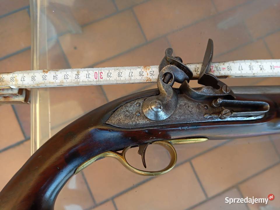 Pistolet czarnoprochowy skałkowy angielski Czaplinek