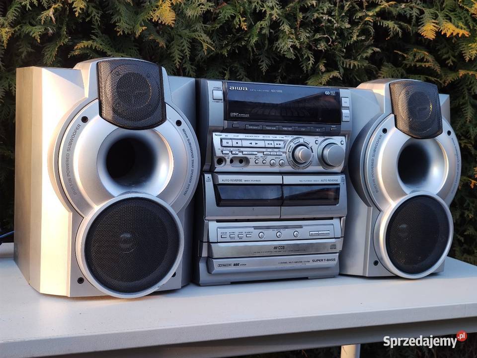 Aiwa nsxs888 wieża kolumny delfinek 3cd deck