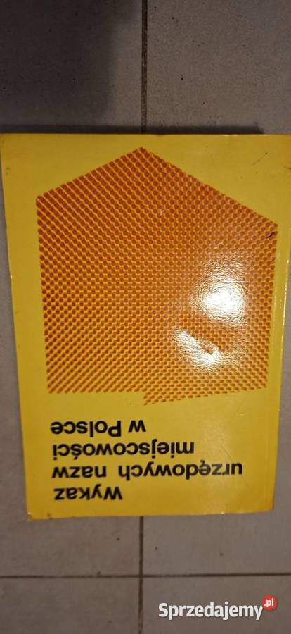 Pierwsze wydanie Wykaz nazw miejscowości w